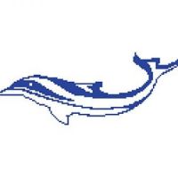 porcelain mosaic design dolphin 1
