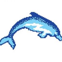 porcelain mosaic design dolphin 2