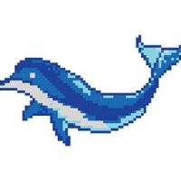 porcelain mosaic design dolphin 3