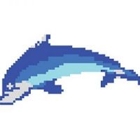 porcelain mosaic design dolphin 4
