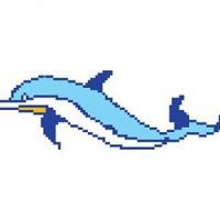 porcelain mosaic design dolphin 5