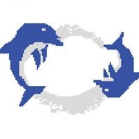 porcelain mosaic design dolphin 6