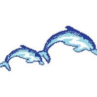 porcelain mosaic design dolphin 7