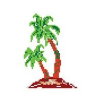 porcelain mosaic design palm