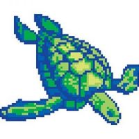 porcelain mosaic design turtle