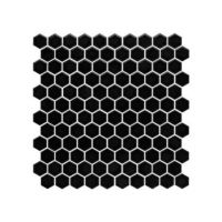 hexagon mosaic black