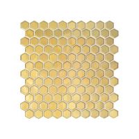 hexagon mosaic gold