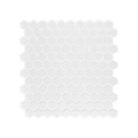 hexagon mosaic white